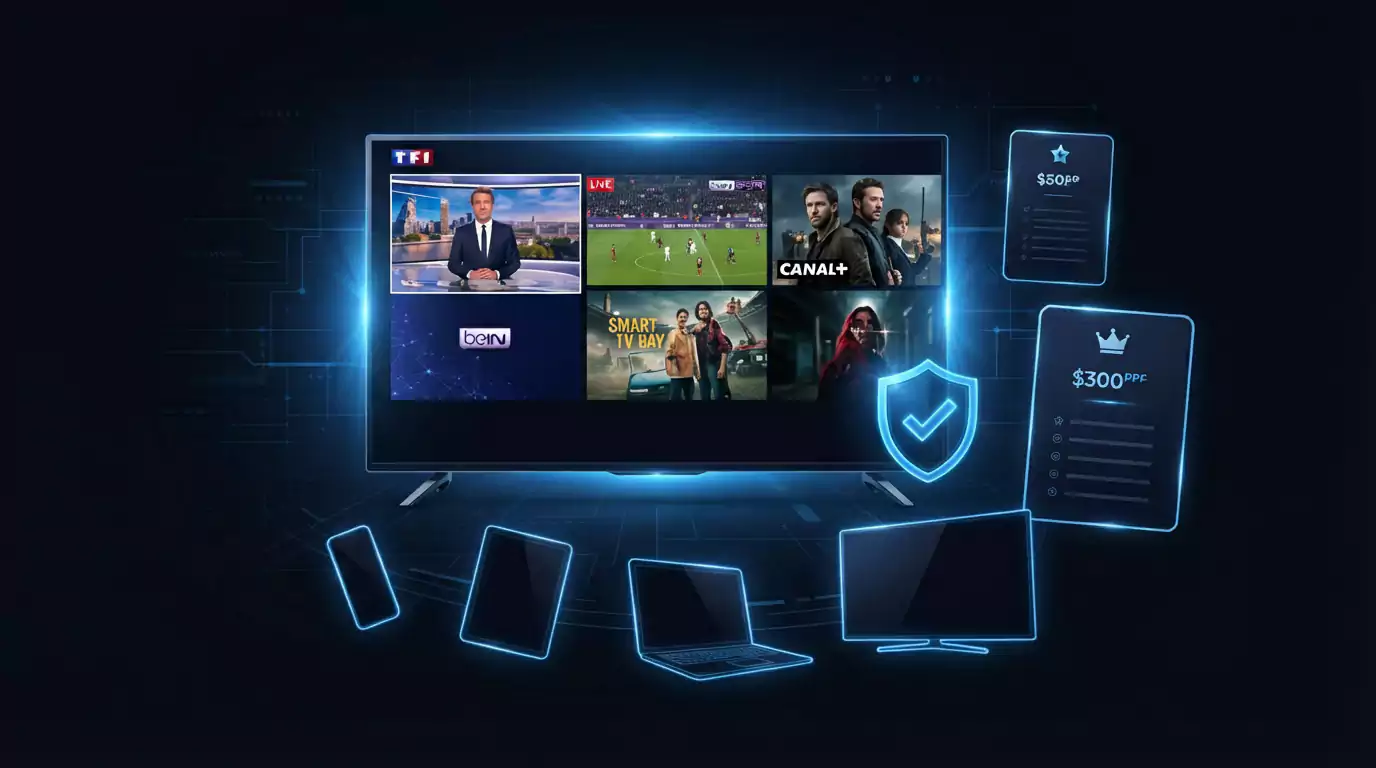 IPTV Achat — Achat IPTV 4K Sécurisé France
